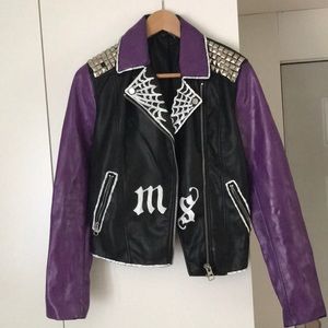 Hand Painted Opeth Metal Leather Jacket